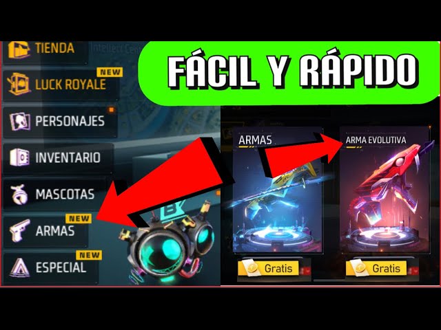 como puedo utilizar un generador de armas evolutivas en free fire